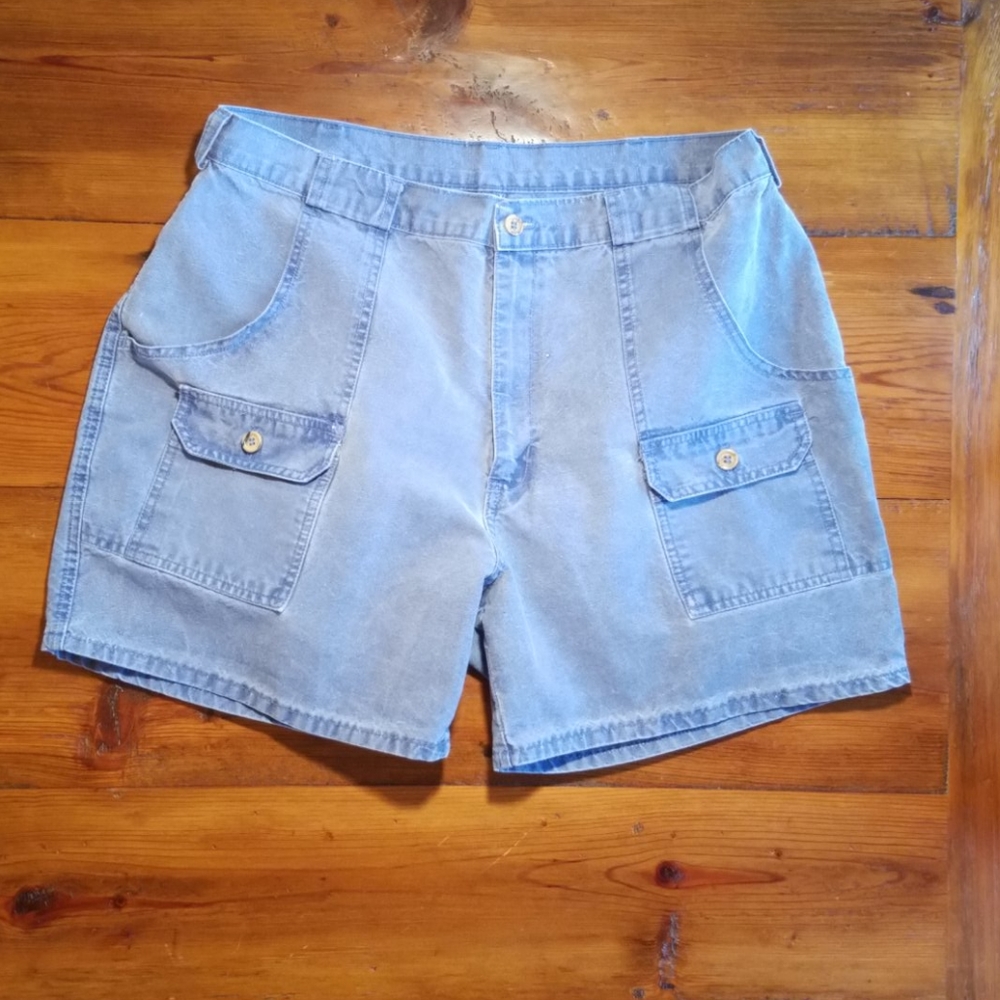 Campus Mens Cargo Shorts Size 36 Inseam 5.25" Blue